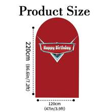 1 Stück/65 Stücke 2D flach, Rennthema Jungen Geburtstag Party Baby Dusche Abdeckungen Chiara Bogen Wand Hintergrund Dekor Kulisse Elastischer Stoff Hintergrund (Ständer nicht enthalten) - Mehrfarbig-01 - Übersicht 18