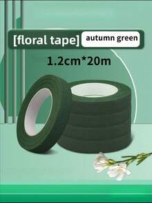 Pacote com 1/3/6 fitas florais verdes para embrulhar hastes de buquês de casamento, materiais para embrulhar buquês de floricultura para o Dia dos Namorados, Dia das Mães, Dia dos Pais, fitas para embrulhar buquês e decoração de arranjos florais, artigos para casamento, fita floral, fita floral para flores, fita floral adesiva para artesanato com flores, embrulho de hastes de buquê, buquês de casamento