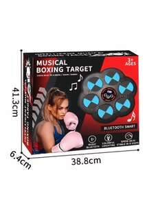 Máquina De Boxeo De Música Entrenador De Box Electronico, 9 Modos De Golpe Ajustable Para Adultos Y Niños, Incluye Guantes , Maquina De Box Musical,box Musical,boxeo ENTRENAMIENTO BOX - Negro - Ver 3