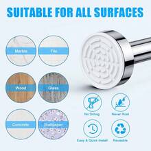 TEECK Shower Curtain Rod 2776 Inch Adjustable Spring Tension Curtain Rod Never Rust AntiSlip Shower Curtain Rod For Bathroom No Drilling Never Collapse Easy To Use Sier