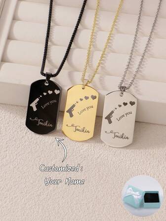 Collar con placa de identificación personalizada para perro, regalo para el Día del Padre, Día de la Madre, San Valentín, cumpleaños, aniversario, amigos, graduación, Navidad, regalo familiar premium