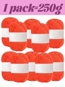 250g/10 件优质花卉腈纶纱线套装，每件 25g - 柔软耐用，适用于 DIY 针织和钩编项目，例如围巾、帽子、手套、毛毯、手工艺品 - 彩色 - 查看 24