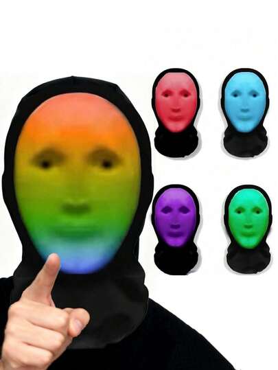 1 pieza Máscara facial 3D divertida, adecuada para baile de máscaras/actuación facial/broma/cubierta de polvo/pasamontañas, aplicable para todos, fiesta temática, Día de los Inocentes, actuación en el escenario, broma, regalo de broma, accesorio para fiesta de Halloween (Debido a la operación de alta velocidad de la máquina durante la fabricación, el sensor puede desplazarse ligeramente, causando una ligera irregularidad, pero no afecta la calidad y apariencia del producto)