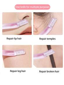 3 piezas Afeitadora de cejas de viaje portátil, afeitadora facial, pequeña y conveniente, recortadora de cejas, herramienta de depilación de acero inoxidable, recortadora de cejas con escarcha transparente, afeitadora depiladora, afeitadora facial, con red protectora, no se raya fácilmente, adecuada para principiantes, precio asequible, regalo de Navidad, cosméticos, herramientas de maquillaje, artículos buenos y baratos, regalo, regalo para mujeres, regalo de Navidad - Multicolor - Ver 7