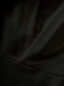 男童经典休闲百搭黑色刺绣纯棉卫衣，可单穿或叠穿 - 黑色 - 查看 3