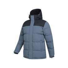 Mountain Warehouse Mens Snow Borg Lined Padded Jacket (Grey) - 100% Polyester - (MW3748) - Grey - View 3