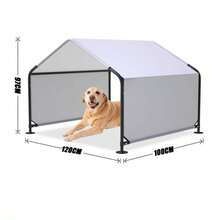 Pet Dog Cat Rabbit Chicken Outdoor Shelter Tent Covered Shed Shade Canopy House