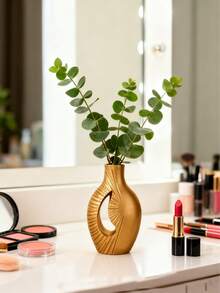 1 Piece Modern Simple Luxury Style Golden Vase, Resin Home Decoration Desktop Vase, Art Craft Ornaments For Home Decoration - Multicolor - View 14