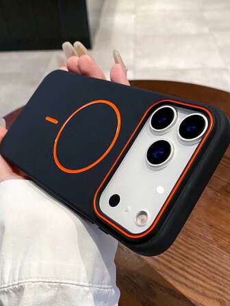 Soft Silicone Magnetic Wireless Charging Case Compatible With IPhone 17 Air 16 15 14 13 12 Pro Max Plus, With A Simple Design And Soft Texture