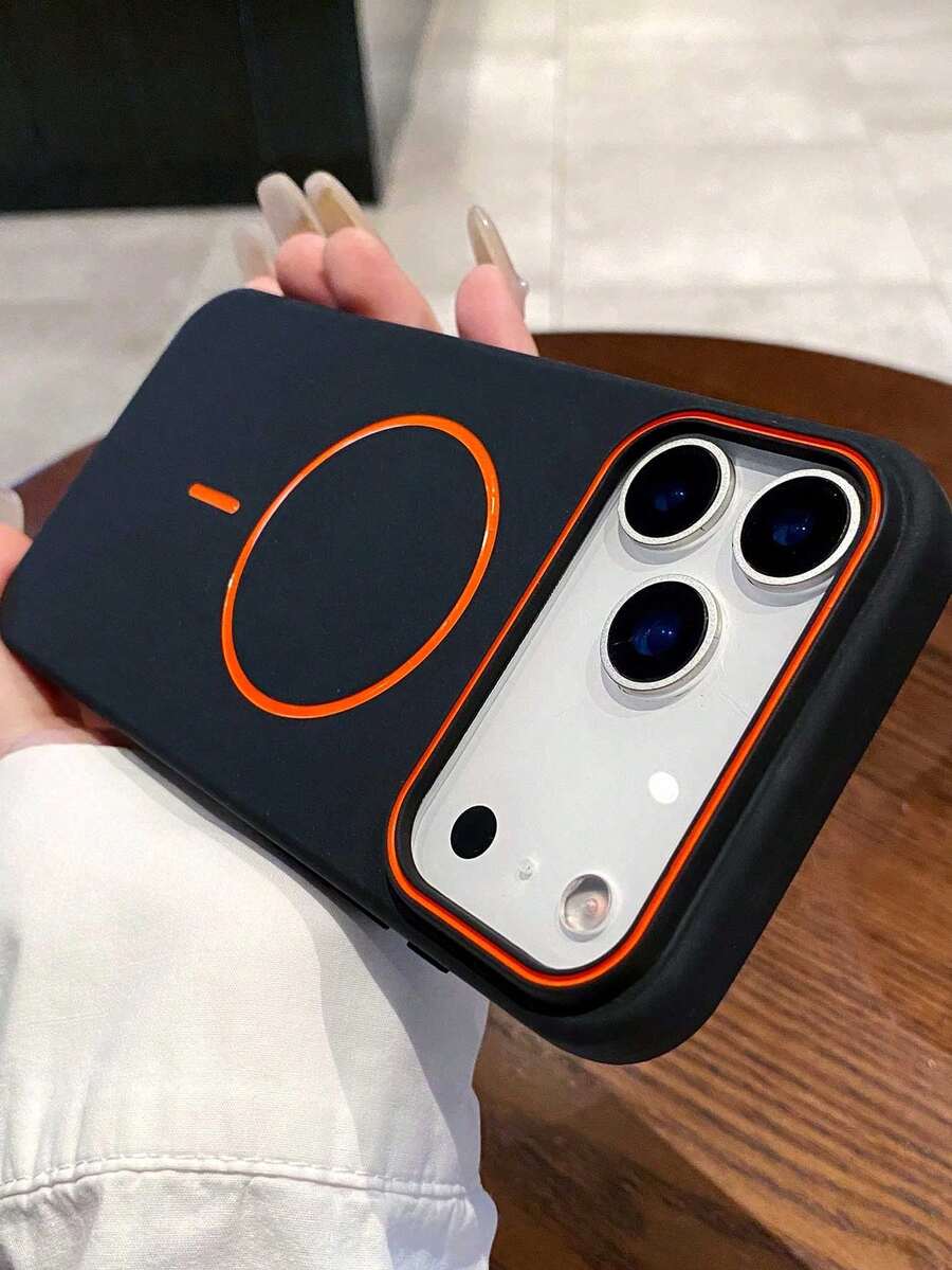 Ốp bảo vệ sạc không dây từ tính bằng silicon mềm, tương thích với iPhone 17 Air, 16, 15, 14, 13, 12 Pro Max Plus, thiết kế tối giản, cảm giác chạm mềm mại.