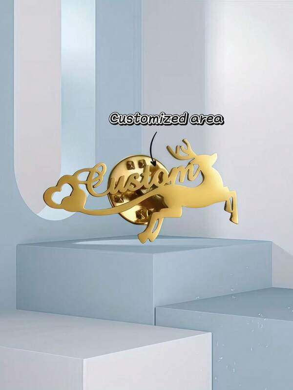 1 Broche con nombre de Navidad, Broche con nombre personalizado, Broche decorativo con nombre, Broche insignia de imperdible de , Regalo de cumpleaños para ella, Regalo familiar, Regalo para buenos amigos, Broche conmemorativo