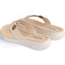 Modare Women's Orthopedic Slippers With Soft Massage Spurs - 奶油 - 查看 5