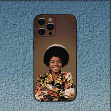 Singer M-Michael J-Jackson Phone Case Compatible With  16,15,14,13,12,11,Pro,X,XS,Max,XR,Plus,Mini Soft Black Cover, Cover Compatible With  17 Pro Max Case,  17 Pro Case,  17 Case,  16 Pro Max Case - z8 - 查看 13