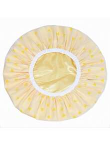 3/1pc New Thickened Waterproof Black PEVA Double-Layer Shower Cap, Long Hair Washing Cap, Hair Treatment Cap, Cooking Cap - Multicolor - View 19