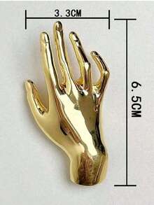 1 件全新时尚 3D 手形胸针，优雅奢华配饰
