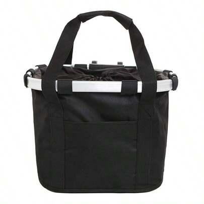 Składany koszyk rowerowy, aluminiowy przedni koszyk rowerowy, składany koszyk rowerowy, akcesoria do rowerów górskich, składany wiszący koszyk o dużej pojemności, koszyk do przechowywania montowany z przodu i z tyłu