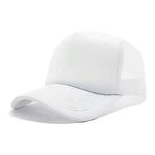gorra malla con esponja gorra deportiva malla transpirable esponja interna comodidad ajuste moderno visera curva moda juvenil urbana accesorios eventos uso diario adultos niños jóvenes - Blanco - Ver 3
