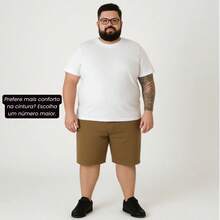EVOLUTION PLAY Kit 2 Bermuda Shorts Twill Men's Plus Size 48 Or 58 Extra Large - Maple Persimmon - View 5