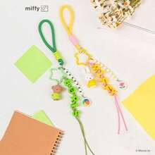 MIFFY 可爱米菲兔PVC钥匙扣，萌趣卡通设计，包包挂件，完美礼物，适合女孩生日、青少年收藏，毛绒玩具，手机装饰配件 - 粉色 - 查看 6
