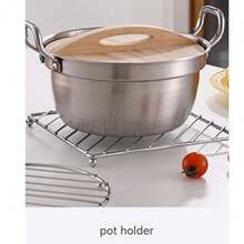 1pc Square Trivet, Heat-Resistant Kitchen Table Mat, Coaster, Placemat Christmas Gift - Multicolor - View 7