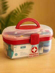 Medicine Box Cosmetic Box First Aid Case - Large/Medium/Small Size - Transparent - 大透明 - 查看 2