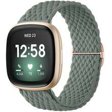 兼容 Fitbit Sense/Sense 2/Versa 3/Versa 4 男女款腕带，编织弹性柔软尼龙表带兼容 Fitbit Sense 2 腕带/Sense 腕带/Versa 3 腕带/Versa 4 腕带配件 - Fitbit versa3/4 - 查看 15