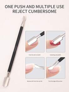 3pcs Stainless Steel Professional Foot & Hand Care Manicure Pedicure Set, Effective Callus Remover, Gel Nail Polish Removal, Nail Shaping & Polishing, Salon Use