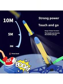 1 套 - 2024 新款升空火箭发射器 - 泡沫火箭玩具 - 儿童火箭玩具 - 亲子互动游戏玩具 - 飞行玩具 - 儿童飞行玩具 - 生日礼物 - 复活节礼物 - 圣诞节礼物 - - 完美礼物 - 礼品 - 玩具 - 儿童玩具，返校 - 彩色 - 查看 5