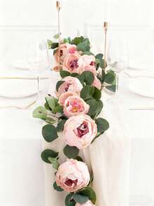 1,8 m pânză de mătase bujor floare viță de vie, potrivit pentru dormitor, decor living, decorare nuntă, fundal mireasă, buchet, corsaj, arc de nuntă, decor petrecere, decor cadou, decor centru masă restaurant