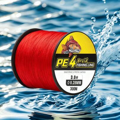 1 pieza Línea de pesca trenzada de 300M/328.08 Yardas, línea de pesca multifilamento para pesca de carpa al aire libre