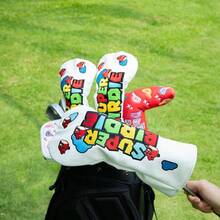 Club Covers, Birdie Design Driver Covers, Fairway Wood And Hybrid Covers With Interchangeable Tags, Premium PU Leather Club Covers - 混合型(1個) - 查看 7