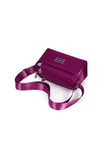 1pc Solid Color Nylon Fabric Zipper Closure Fashionable Casual Backpack, Handbag For Keys, Daily Essentials, Suitable For Men, Spring, Summer, Autumn, Daily, Work, Business, Shopping