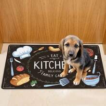 3pcs Kitchen Mat Set Thickened Coral Fleece Floor Mats Non-Slip Carpets Suitable For Bedroom, Living Room, Kitchen Door Non-Slip Absorbent Carpets Christmas