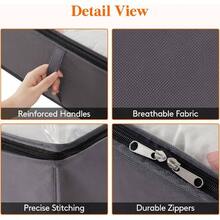 4 Pack 95L Under Bed Storage Bins, Foldable Closet Organizers And Storage Containers, Underbed Storage Bags With Reinforced Handle Blanket, Clothing, Comforter, Sheets, Wrapping Paper,