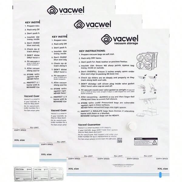 Jumbo XXL Vacuum Storage Bags 47 X 35 Space Saver Bags For Clothes King Comforters Or A Small Mattress Thick And Strong XXL Size