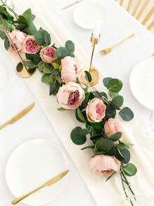 1,8 m pânză de mătase bujor floare viță de vie, potrivit pentru dormitor, decor living, decorare nuntă, fundal mireasă, buchet, corsaj, arc de nuntă, decor petrecere, decor cadou, decor centru masă restaurant