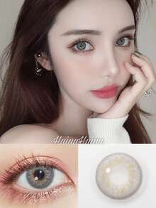 JeweLens 1 Pair Gray Natural-Looking Cosmetic Contact Lenses - Grey - View 3
