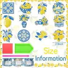 Zonon 12 Pcs Refrigerator Diamond Painting Magne Easy Diamond Art Painting Magnetic Stickers Ki Fridge Magne For Adul DIY Home Drs(Classic Mandala)