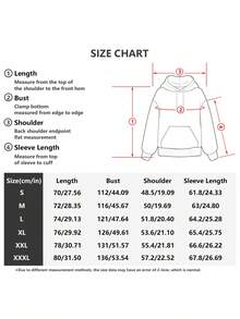 Shipped From The USA | Men's Halloween For Autumn Winter,Everyday Wear Patterned Hooded Sweatshirt , Black Color Long Warm Halloween Party Outfit,Machine Washable - Black - View 6