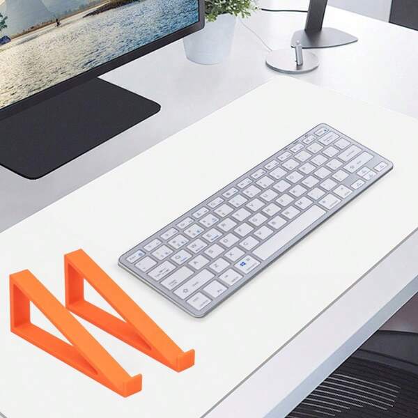 2pcs Keyboard Riser, Keyboard Typing Elevation, Keyboard Tilt Riser, Anti-Slip Keyboard Riser. Thickened Computer Desk Keyboard Bracket, Keyboard Stand, Computer Mechanical Keyboard Display Stand, Desktop Heightening Stand
