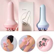 Handheld Massage Ball With Roller Balls Manual 360-Degree Roller For Muscle Back Neck Shoulder Leg Muscle Relax Massage Tool