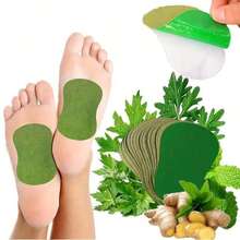 10pcs/Pack Warm Herbal Patches, Neck Patches, Containing Wormwood Extract, Suitable For Knee, Back, Neck, Shoulder - Green - View 15