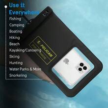 Marine 4 Pack IP68 Floating Waterproof Phone Pouch Case XL Size  15 Pro Max 14 Pro Max 13 Pro Max 12 Pro Max S23 Ultra Pixel 7 Detachable Lanyard Black Yellow - 4PackBlackHiVisYellowXL - View 7