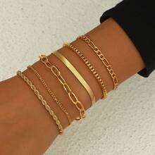 Bohemian Snake Bone Chain Necklace Set, Simple & Fashionable Beach Jewelry For Women