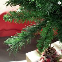 Nuevo árbol de Navidad de PVC, árbol de Navidad artificial, árbol de madera dura de PVC, árbol de Navidad verde, decoración de árbol de 60 cm, 90 cm, 120 cm, 150 cm, 180 cm y 210 cm, adecuado para decoración navideña de hogar, jardín, centro comercial y restaurante. - Verde - Ver 3