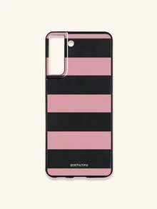 Retro Geometric Striped Phone Case, SECRET FACTORUS Fashionable Pattern Protective Cover, Compatible With IPhone 17 / 17 Air / 17 Pro / 17 Pro Max, And Galaxy Phones, Compatible With S26/S26 PLUS/S26 Ultra - Multicolor - View 30