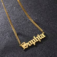 1pc Customized Cuban Link Name Necklace, Suitable For Men, Girl & Children, Personalized Name Pendant Necklace, Custom Name Jewelry, Christmas, Mother's Day Gift - Multicolor 19 - View 5