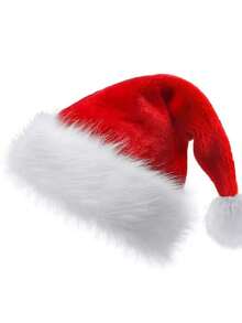 1 Piece Cross-Border Christmas Hat, Plush Hair Accessory, Cosplay Costume Accessory, Headwear, New Year Party Photo Prop.