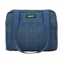 Freezable Hampton Lunch Bag Innovative Lunch Bag W A Builtin Freezable Gel Liner For Cooling Power Wide Rectangular Base Perfect For Packing Meals And Snacks Teal Corduroy - TealCorduroy - View 5
