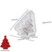 Set de 3 matrițe din silicon pentru lumânări cu tematică de Crăciun: reutilizabile, ușor de detașat, potrivite pentru lumânări parfumate DIY, săpunuri lucrate manual și decorațiuni din ipsos - Include trei modele de brad de Crăciun - Decorațiuni perfecte pentru sărbători, decorațiuni de Crăciun, decor pentru casă